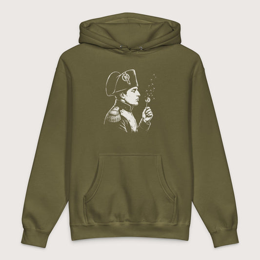 Army Napoleon Bonaparte Blowing Wishes - Premium Hoodie - history buff gift by HistoHead