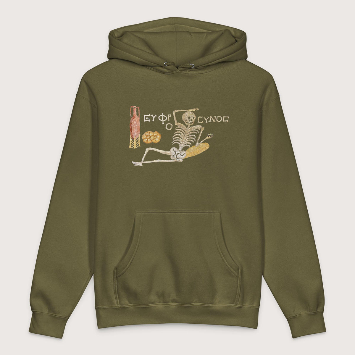 Army Skeleton Mosaic - Premium Hoodie - history buff gift by HistoHead