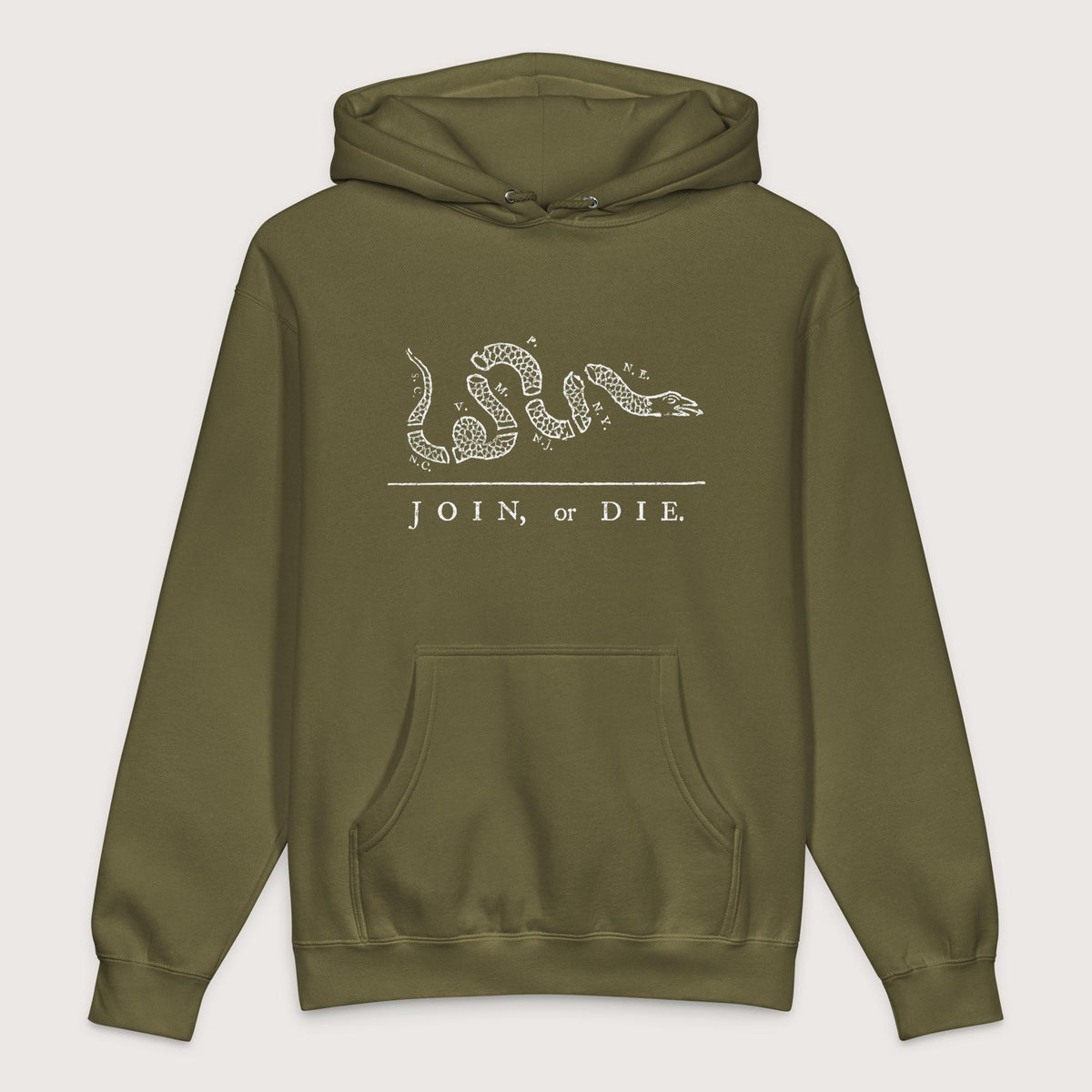 Army Join Or Die - Premium Hoodie - history buff gift by HistoHead