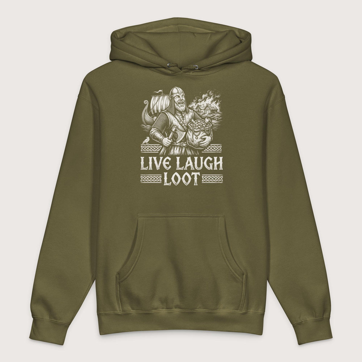 Army Live Laugh Loot - Premium Hoodie - history buff gift by HistoHead