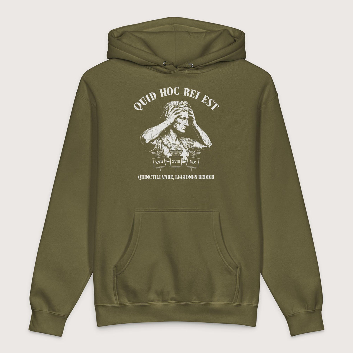 Army Augustus What the Hell Is This Latin - Premium Hoodie - history buff gift by HistoHead