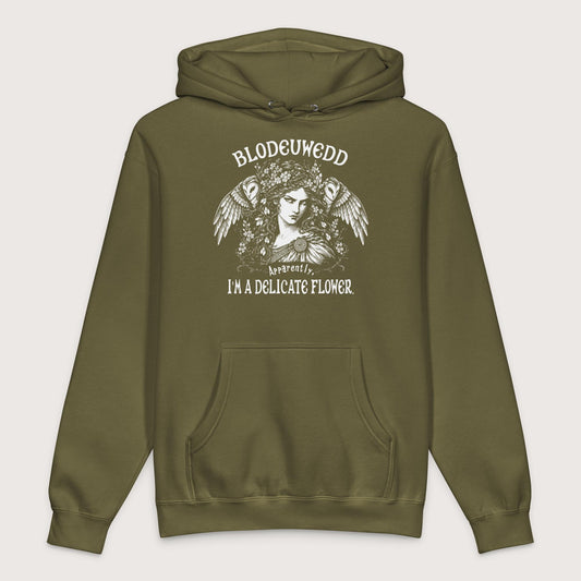 Army Blodeuwedd Apparently I'm A Delicate Flower - Premium Hoodie - history buff gift by HistoHead