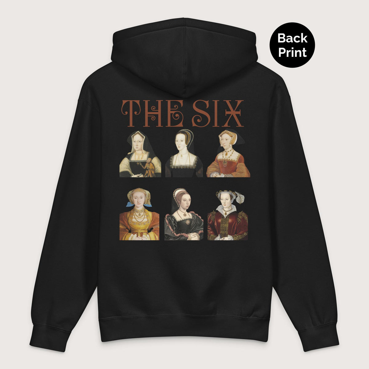 Black The Six - Premium Hoodie - Back Print - history buff gift by HistoHead
