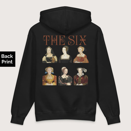 Black The Six - Premium Hoodie - Back Print - history buff gift by HistoHead
