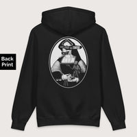 Black God Save the Queen Katherine of Aragon - Premium Hoodie - Back Print - history buff gift by HistoHead