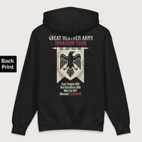 Black Great Heathen Army Invasion Tour - Premium Hoodie - Back Print - history buff gift by HistoHead