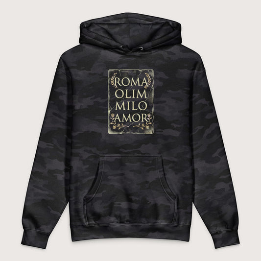 Black Camo Roma Amor - Premium Hoodie - history buff gift by HistoHead