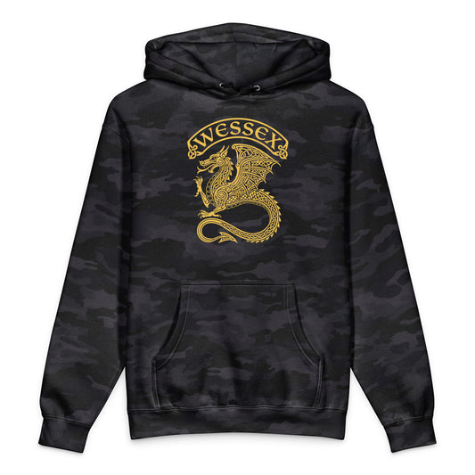 Black Camo Wessex Dragon - Premium Hoodie - history buff gift by HistoHead