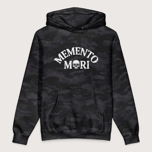 Black Camo Memento Mori - Premium Hoodie - history buff gift by HistoHead