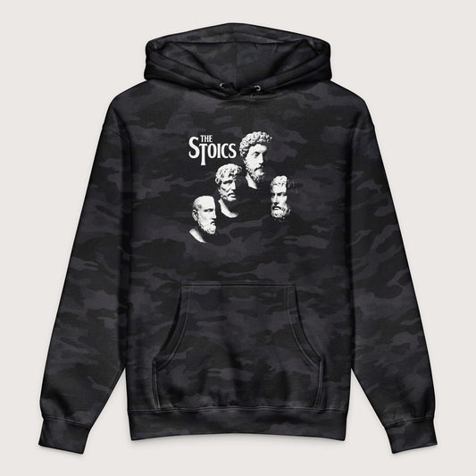 Black Camo The Stoics - Premium Hoodie - history buff gift by HistoHead