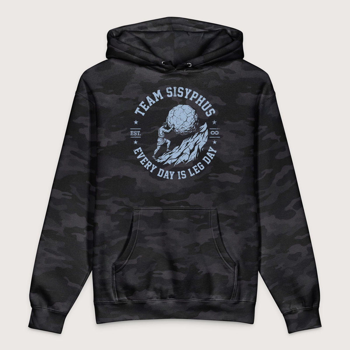 Black Camo Team Sisyphus - Premium Hoodie - history buff gift by HistoHead
