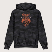 Black Camo Hwæt Dragon Axe - Premium Hoodie - history buff gift by HistoHead