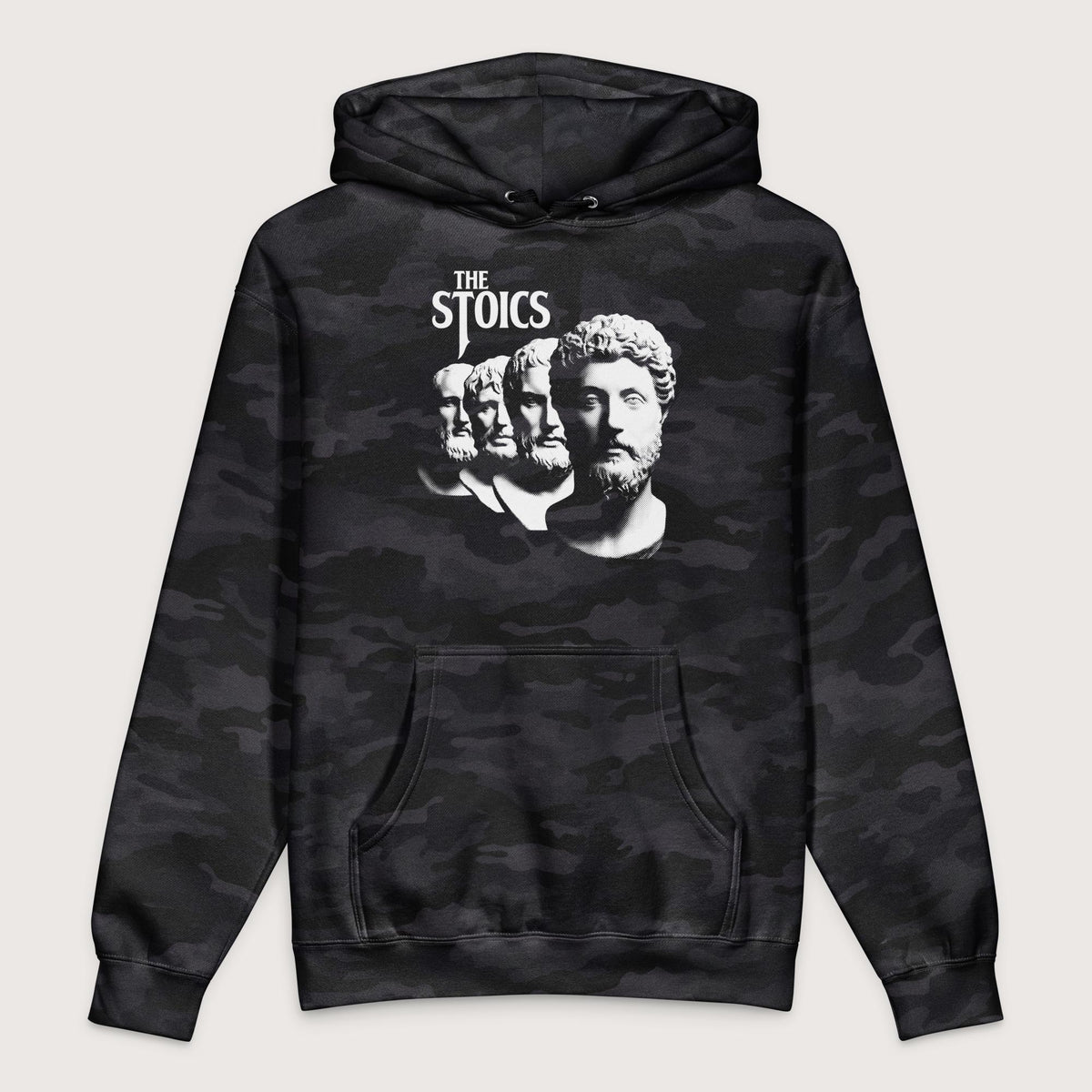 Black Camo The Stoics Band - Premium Hoodie - history buff gift by HistoHead