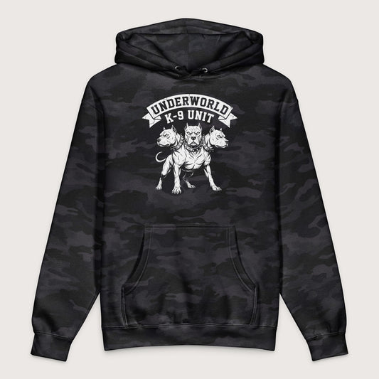 Black Camo Cerberus Underworld K-9 Unit - Premium Hoodie - history buff gift by HistoHead