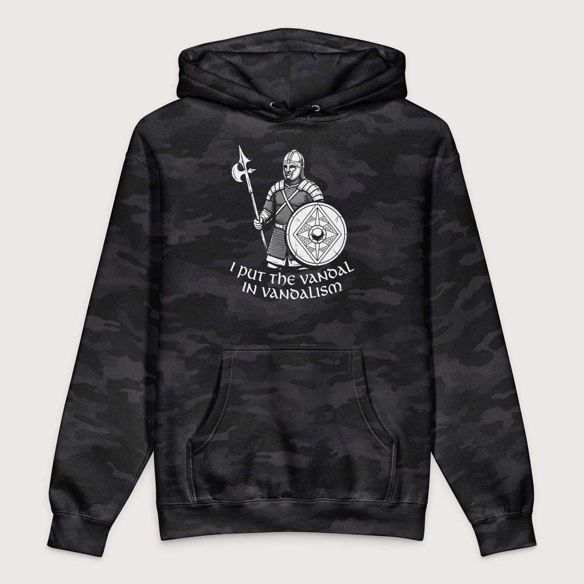 Black Camo Vandal in Vandalism - Premium Hoodie - history buff gift by HistoHead