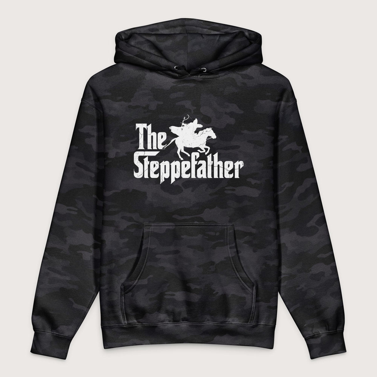 Black Camo The Steppefather Parthian Shot - Premium Hoodie - history buff gift by HistoHead