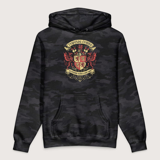 Black Camo Glyndwr Rebellion 1400 - Premium Hoodie - history buff gift by HistoHead