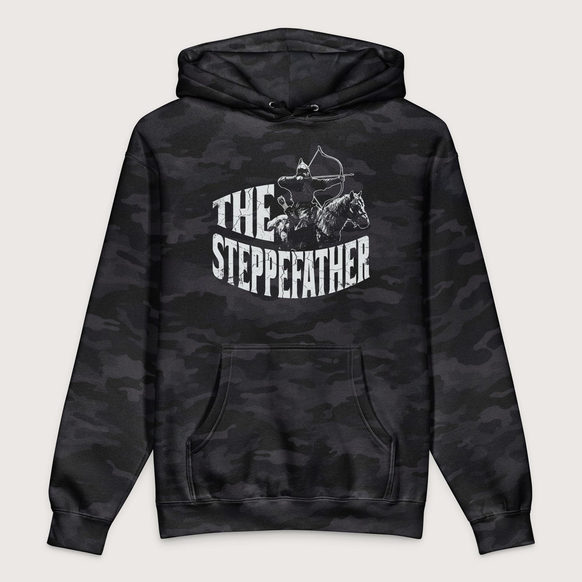 Black Camo The Steppefather - Premium Hoodie - history buff gift by HistoHead