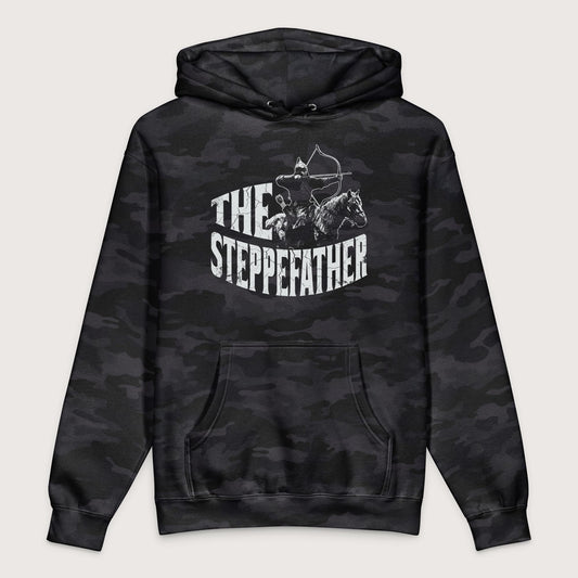 Black Camo The Steppefather - Premium Hoodie - history buff gift by HistoHead