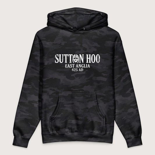 Black Camo Sutton Hoo - Premium Hoodie - history buff gift by HistoHead