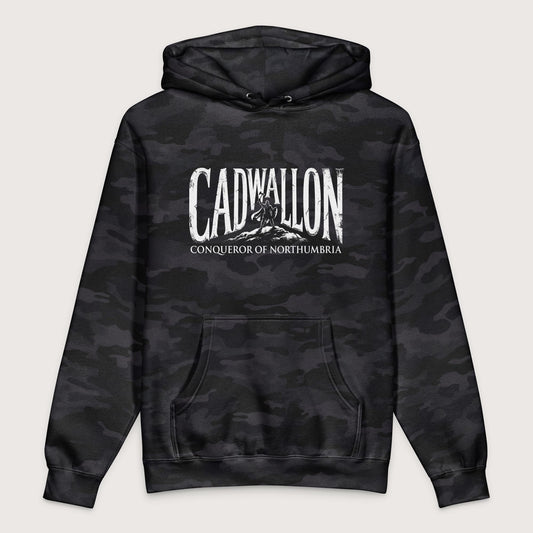 Black Camo Cadwallon Conqueror of Northumbria - Premium Hoodie - history buff gift by HistoHead