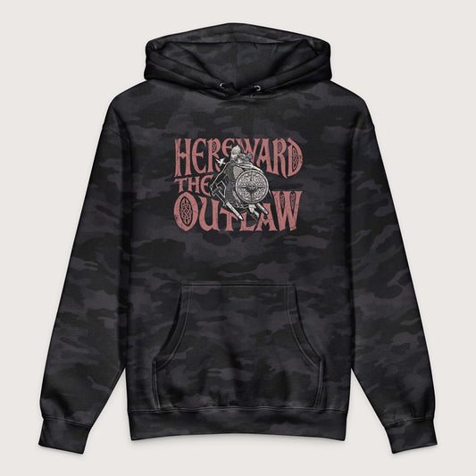 Black Camo Hereward the Outlaw - Premium Hoodie - history buff gift by HistoHead