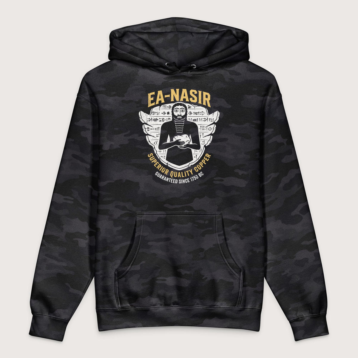Black Camo Ea-Nasir Superior Copper Guaranteed - Premium Hoodie - history buff gift by HistoHead