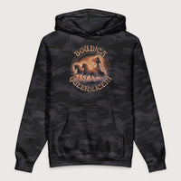 Black Camo Boudica Queen of the Iceni - Premium Hoodie - history buff gift by HistoHead