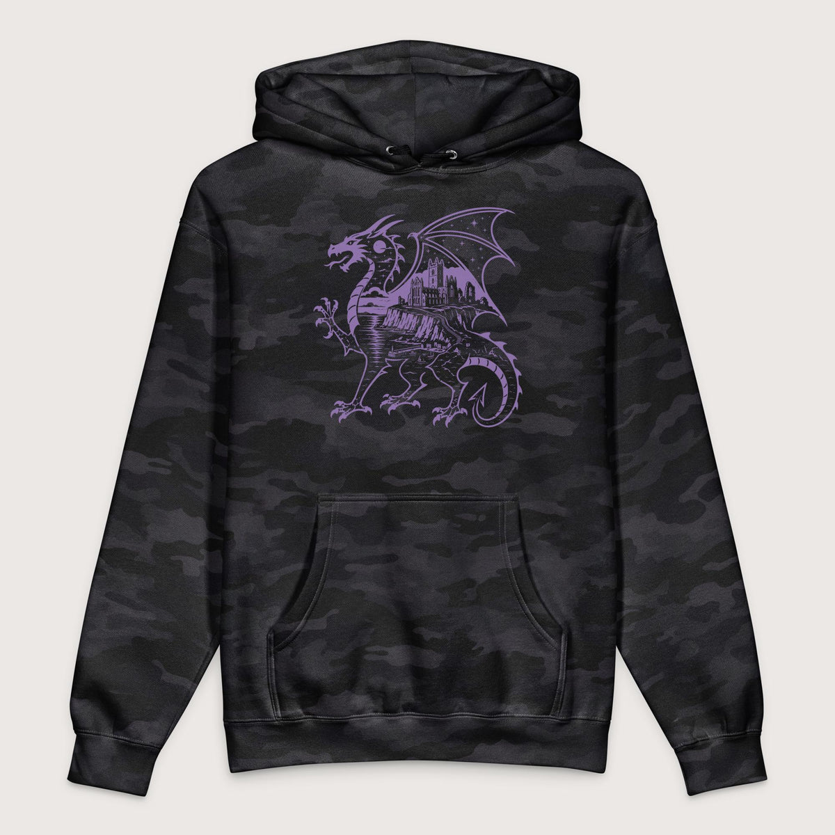 Black Camo Whitby Wyrm - Premium Hoodie - history buff gift by HistoHead