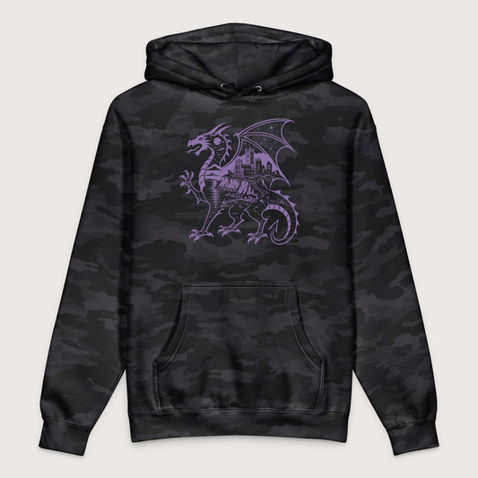 Black Camo Whitby Wyrm - Premium Hoodie - history buff gift by HistoHead