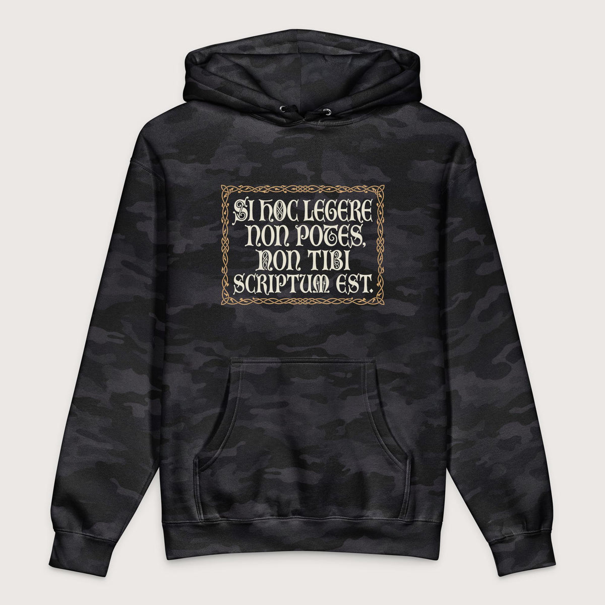 Black Camo If You Can't Read This It's Not Written For You - Premium Hoodie - history buff gift by HistoHead