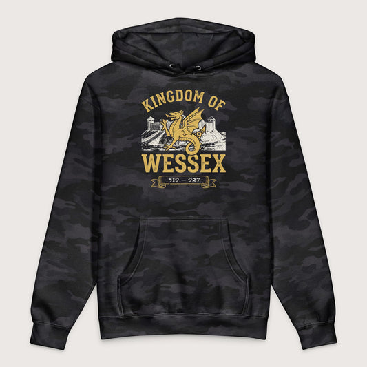 Black Camo Kingdom of Wessex - Premium Hoodie - history buff gift by HistoHead