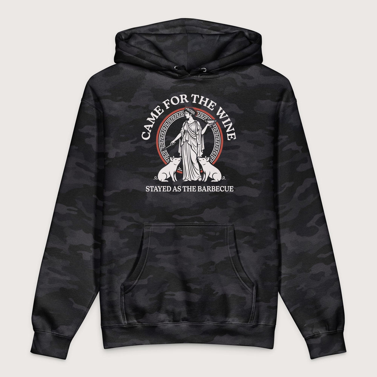 Black Camo Circe Barbecue - Premium Hoodie - history buff gift by HistoHead