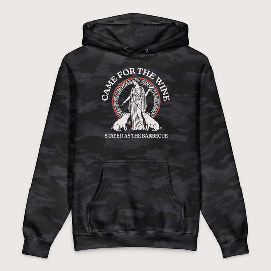 Black Camo Circe Barbecue - Premium Hoodie - history buff gift by HistoHead