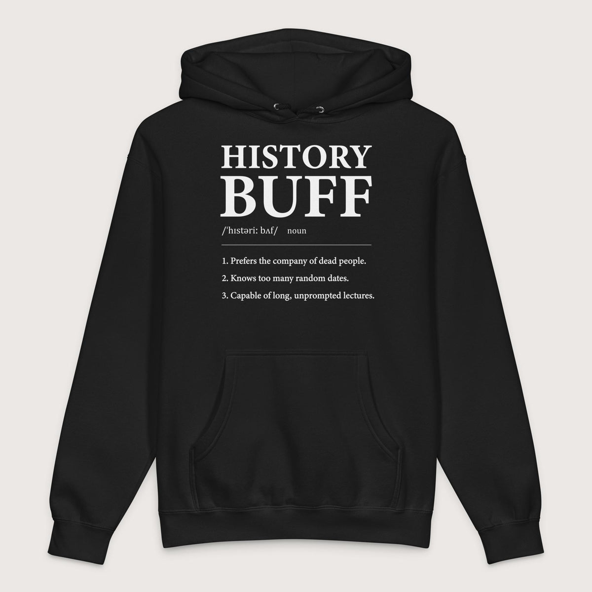 Black History Buff Definition - Premium Hoodie - history buff gift by HistoHead