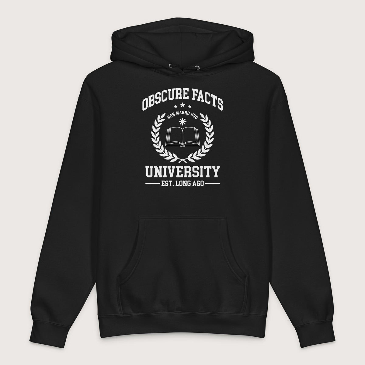Black Obscure Facts University - Premium Hoodie - history buff gift by HistoHead