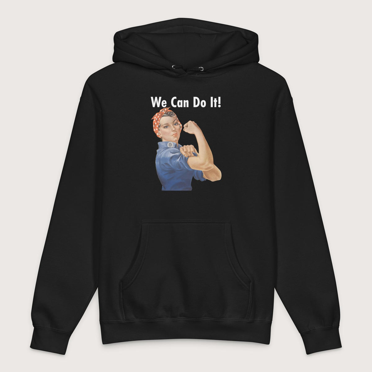 Black Rosie We Can Do It - Premium Hoodie - history buff gift by HistoHead