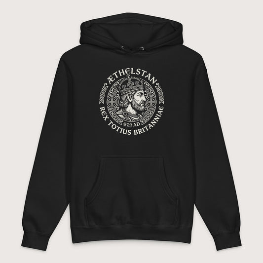 Black Æthelstan King of All Britain - Premium Hoodie - history buff gift by HistoHead