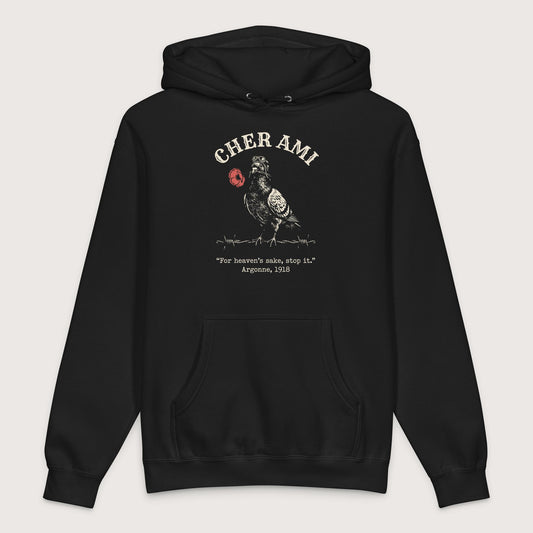 Black Cher Ami - Premium Hoodie - history buff gift by HistoHead