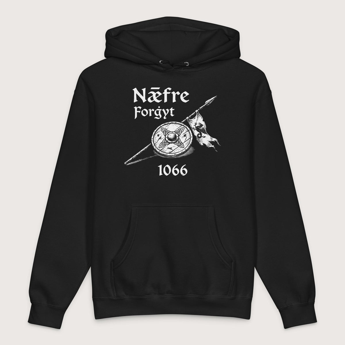 Black Never Forget 1066 - Premium Hoodie - history buff gift by HistoHead