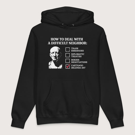 Black Cato's Foreign Policy - Premium Hoodie - history buff gift by HistoHead