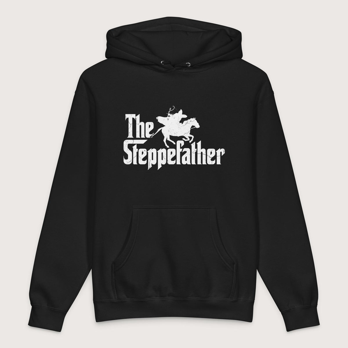Black The Steppefather Parthian Shot - Premium Hoodie - history buff gift by HistoHead