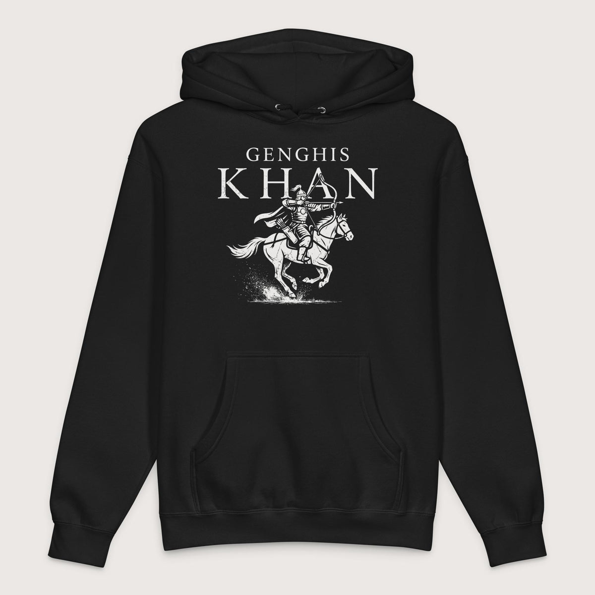 Black Genghis Khan - Premium Hoodie - history buff gift by HistoHead