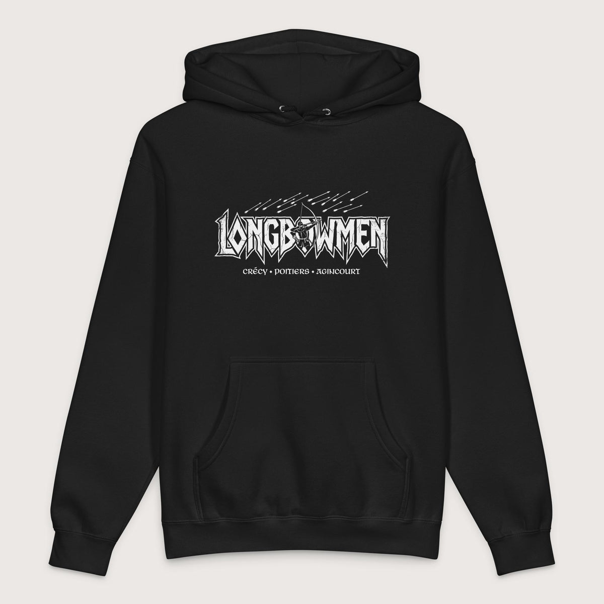 Black Longbowmen - Premium Hoodie - history buff gift by HistoHead