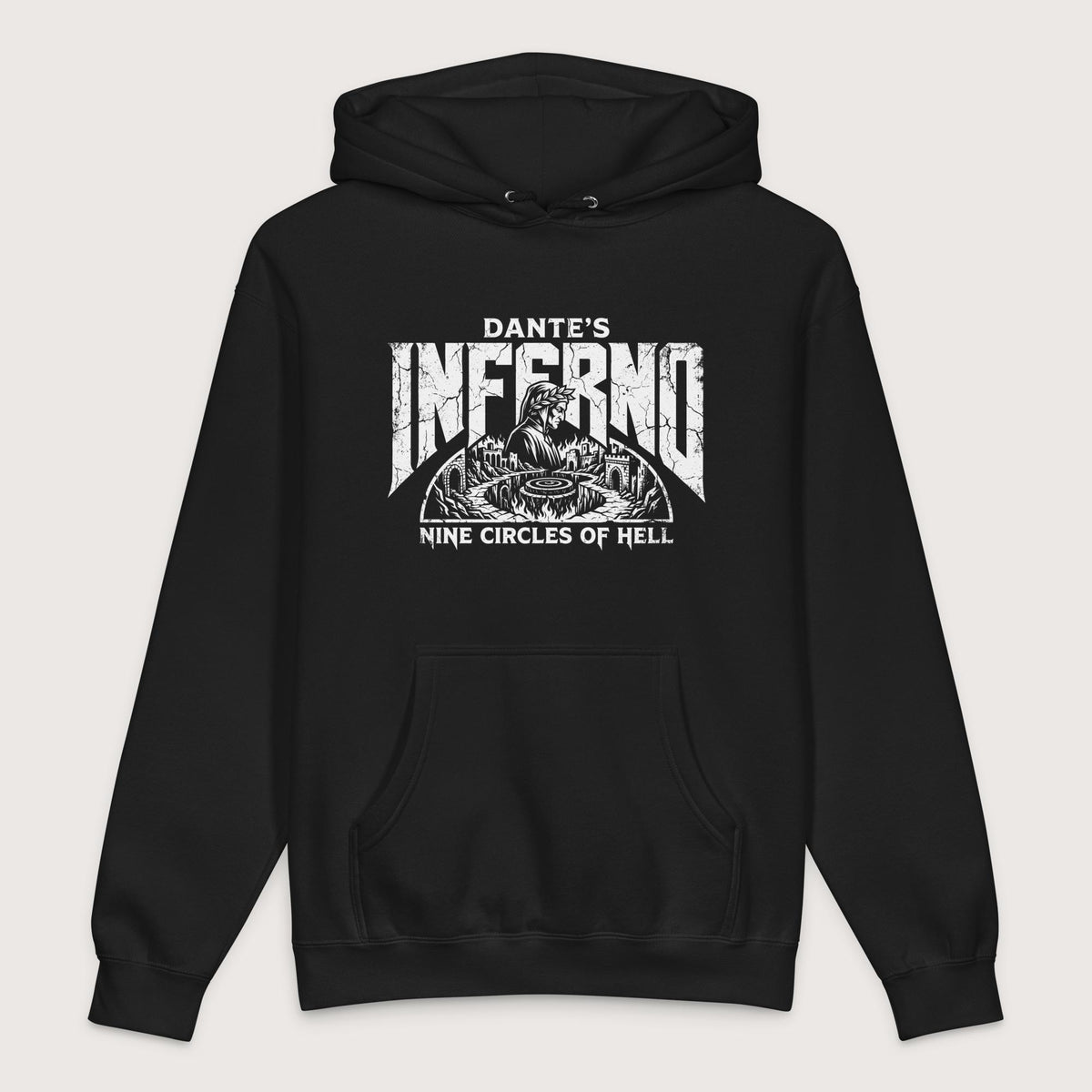 Black Dante's Inferno - Premium Hoodie - history buff gift by HistoHead