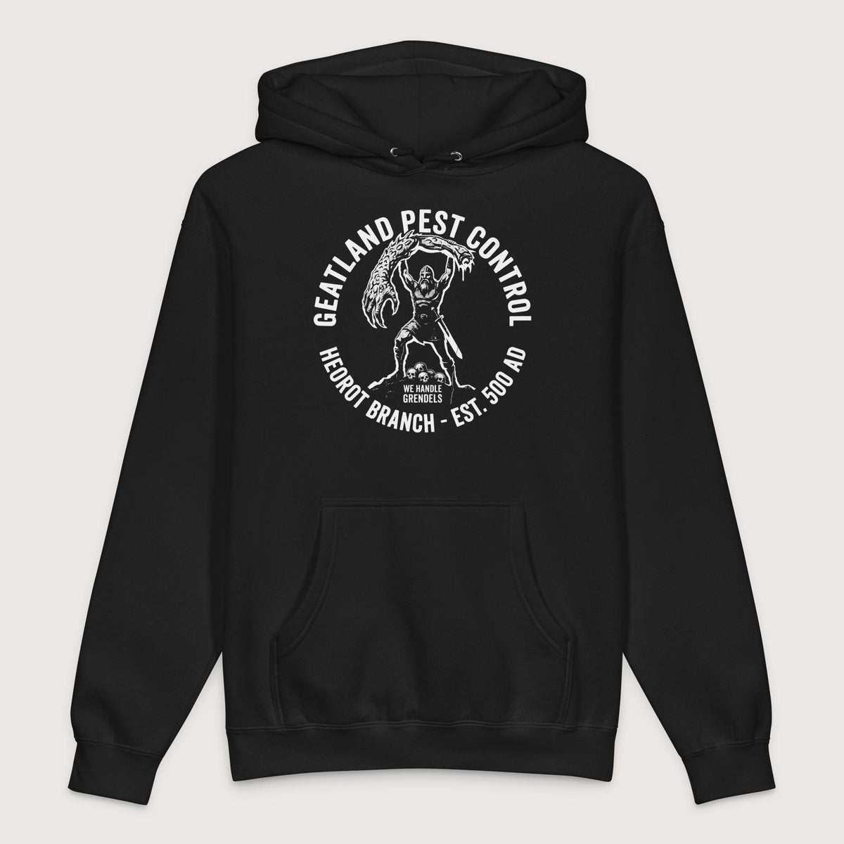Black Geatland Pest Control - Premium Hoodie - history buff gift by HistoHead