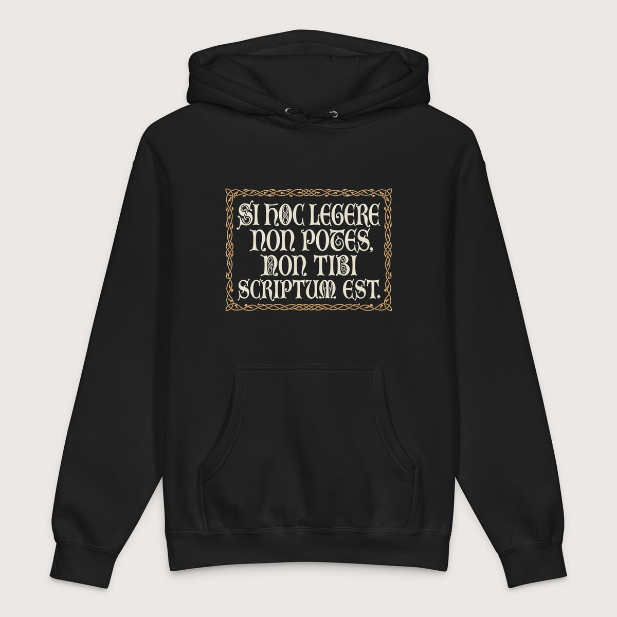 Black If You Can't Read This It's Not Written For You - Premium Hoodie - history buff gift by HistoHead