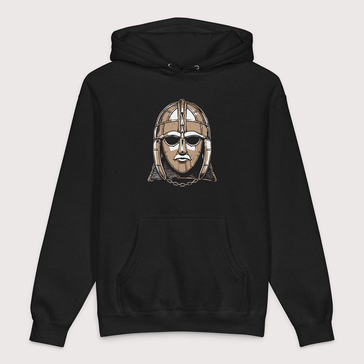 Black Sutton Hoo Helmet - Premium Hoodie - history buff gift by HistoHead