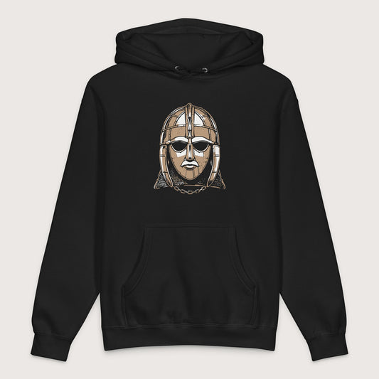 Black Sutton Hoo Helmet - Premium Hoodie - history buff gift by HistoHead