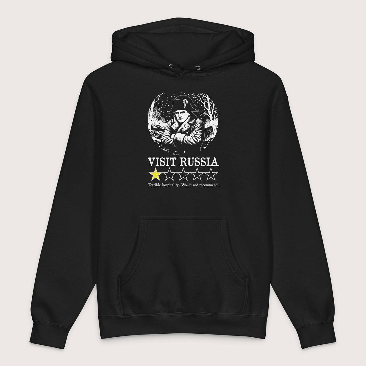 Black Napoleon Visit Russia Review - Premium Hoodie - history buff gift by HistoHead